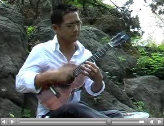 Jake Shimabukuro wailing on the ukulele