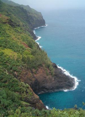 View of the NaPali coast south of Hoolulu Valley View of the NaPali coast south of Hoolulu Valley